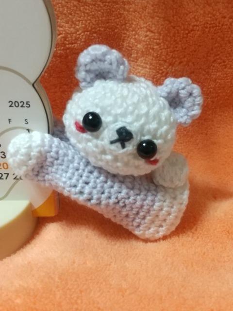 くまちゃん編みぐるみバサミ(薄紫) < ペット/手芸/園芸  くまちゃん編みぐるみバサミ(薄紫) < ペット/手芸/園芸の