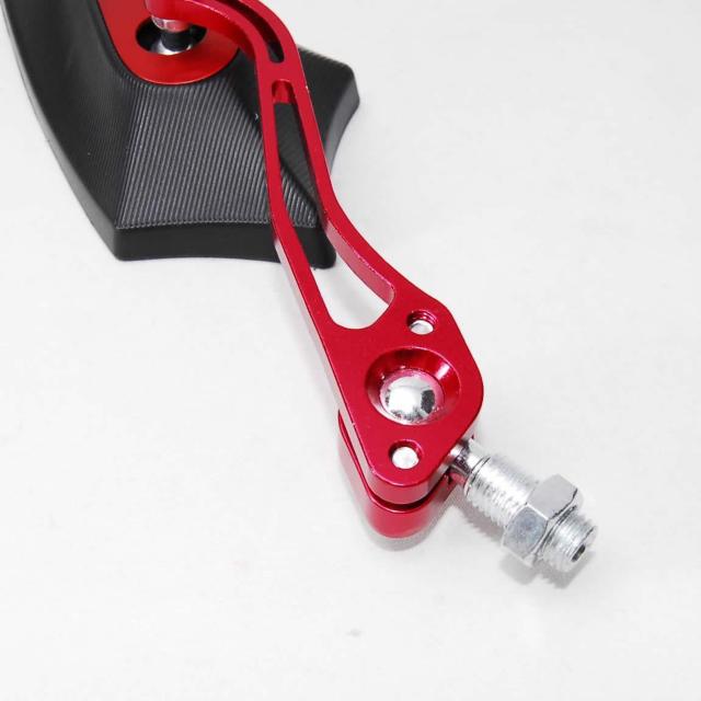 ニュースタイル バイク用 サイドミラー レッド 変換アダプター付 カスタム 汎用 バックミラー 五角形 オートバイ 原付 赤 < 自動車/バイク ニュースタイル バイク用 サイドミラー レッド 変換アダプター付 カスタム 汎用 バックミラー 五角形 オートバイ 原付 赤 < 自動車/バイク