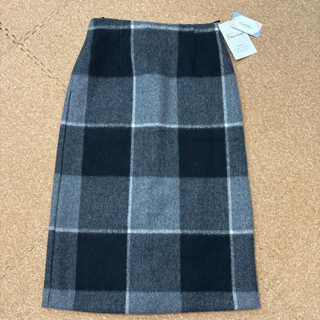 新品未使用タグ付きMサイズ ロングタイトスカート チェック柄 冬用 < 女性ファッション  新品未使用タグ付きMサイズ ロングタイトスカート チェック柄 冬用  < 女性ファッションの