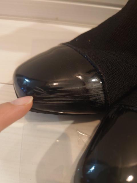 ソックスブーツ ブラック サイズS ヒール高さ5cm < 女性ファッション ソックスブーツ ブラック サイズS ヒール高さ5cm < 女性ファッションの