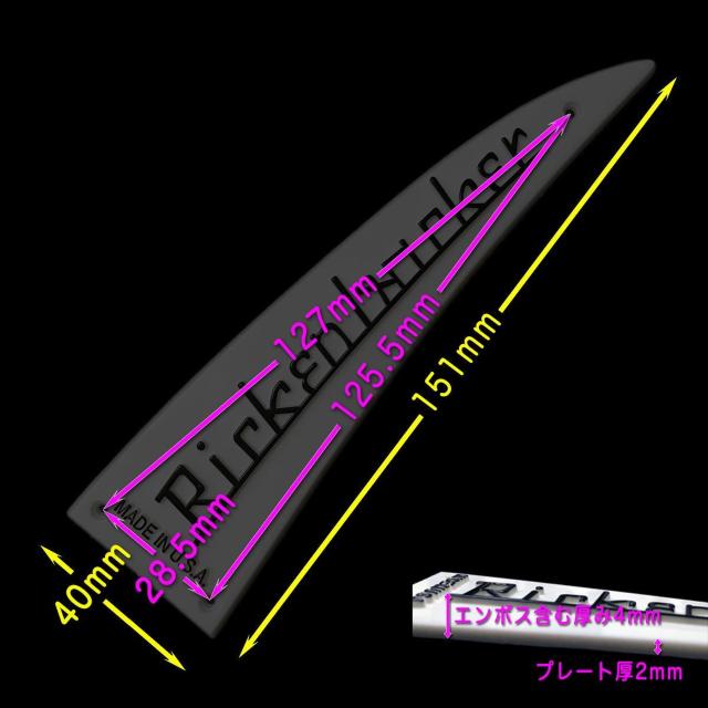 ���b�P���o�b�J�[ �u�G���{�X�v �l�[���v���[�g�@�z���C�g �� �z�r�[�� 