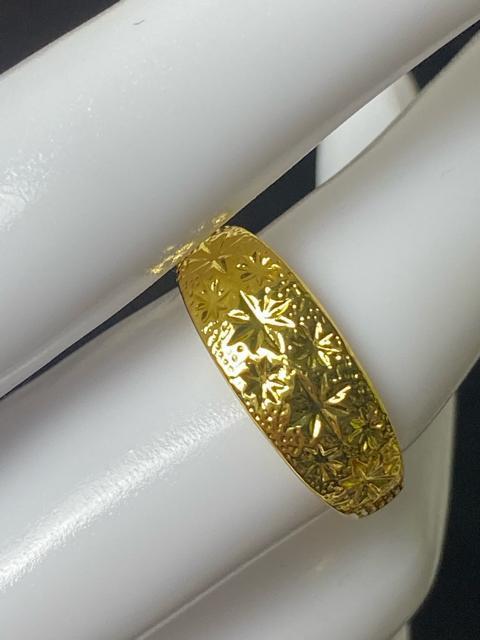 【赤金】古金 地金 指輪 総柄 彫金 星 菊 1アンティーク 彫金リング < 女性ファッション 【赤金】古金 地金 指輪 総柄 彫金 星 菊 1アンティーク 彫金リング < 女性ファッションの