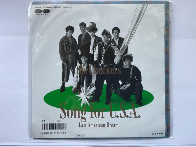 チェッカーズ Song for U.S.A. / Last American Dream 7インチ レコード < CD/DVD/ビデオ チェッカーズ Song for U.S.A. / Last American Dream 7インチ レコード < CD/DVD/ビデオの