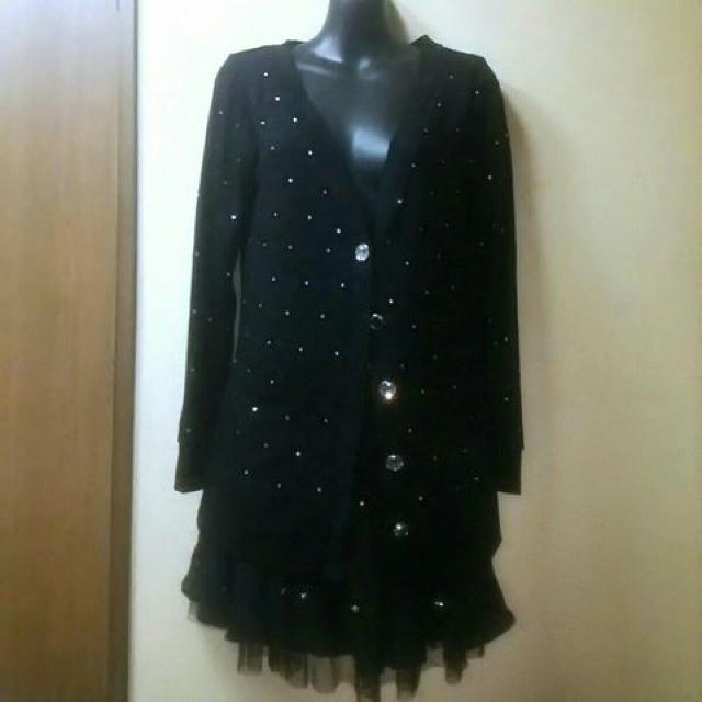 chip clip新品★ベルト付星型スタッズシフォンミニスカL < 女性ファッション  chip clip新品★ベルト付星型スタッズシフォンミニスカL < 女性ファッションの