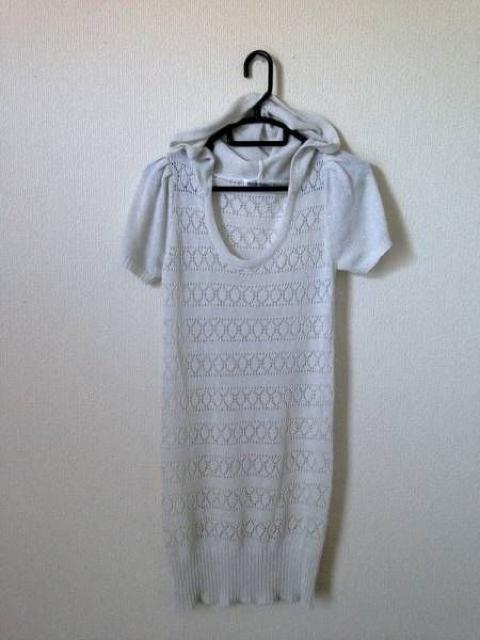 ヘルシーカレン◆グレー ラメ かぎ編み ロング ニット パーカー < ブランド ヘルシーカレン◆グレー ラメ かぎ編み ロング ニット パーカー < ブランドの