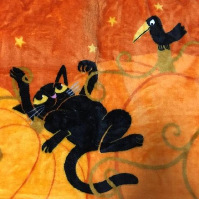 非売品・GODIVA・黒猫&ハロウィン柄2WAYブランケット < ホビー  非売品・GODIVA・黒猫&ハロウィン柄2WAYブランケット < ホビーの