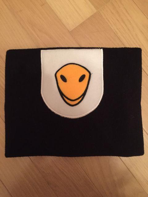 コージークリッターズ 黒bird ネックウォーマー フリース素材 < 男性ファッション  コージークリッターズ 黒bird ネックウォーマー フリース素材  < 男性ファッションの