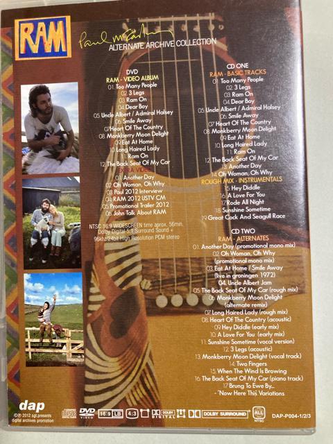 希少 輸入盤 3枚組 ポール・マッカートニー / ラム RAM ALTERNATE ARCHIVESCOLLECTION < タレントグッズ  希少 輸入盤 3枚組 ポール・マッカートニー / ラム RAM ALTERNATE ARCHIVESCOLLECTION < タレントグッズの