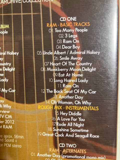 希少 輸入盤 3枚組 ポール・マッカートニー / ラム RAM ALTERNATE ARCHIVESCOLLECTION < タレントグッズ  希少 輸入盤 3枚組 ポール・マッカートニー / ラム RAM ALTERNATE ARCHIVESCOLLECTION < タレントグッズの