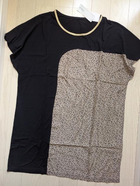 L★CLUDIA-BIT★異素材切り替えサックワンピース★新品★送料無料 < 女性ファッション  L★CLUDIA-BIT★異素材切り替えサックワンピース★新品★送料無料 < 女性ファッションの