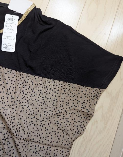 L★CLUDIA-BIT★異素材切り替えサックワンピース★新品★送料無料 < 女性ファッション  L★CLUDIA-BIT★異素材切り替えサックワンピース★新品★送料無料 < 女性ファッションの