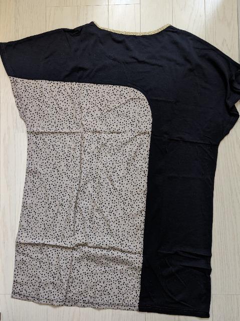 L★CLUDIA-BIT★異素材切り替えサックワンピース★新品★送料無料 < 女性ファッション  L★CLUDIA-BIT★異素材切り替えサックワンピース★新品★送料無料 < 女性ファッションの