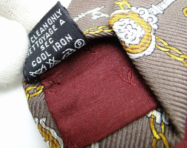 CHANEL シャネル メンズ ネクタイ チェーン キー 鍵柄 シルク100% ブラウン系マルチカラー<USED>【送料無料】 < ブランド CHANEL シャネル メンズ ネクタイ チェーン キー 鍵柄 シルク100% ブラウン系マルチカラー<USED>【送料無料】 < ブランドの