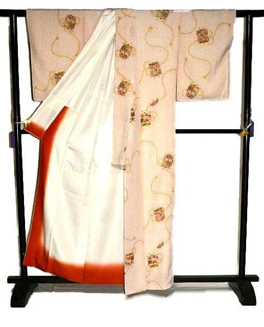 小紋 中古 着物 送料無料 身丈159.5cm 裄丈64.5cm 最高級 新品同様 縮緬 ろうけつ染め 貝桶花文 正絹 T3585 < 女性ファッション  小紋 中古 着物 送料無料 身丈159.5cm 裄丈64.5cm 最高級 新品同様 縮緬 ろうけつ染め 貝桶花文 正絹 T3585 < 女性ファッションの