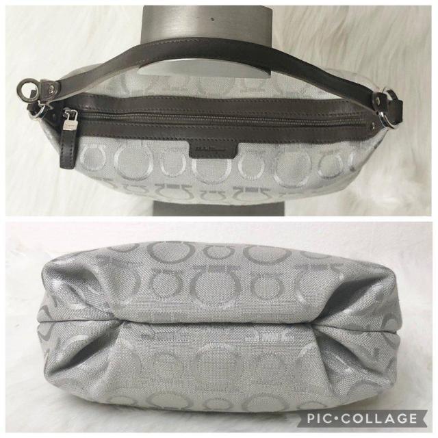 【極美品】Salvatore Ferragamo ハンドバッグ アクセサリーポーチ ワンショルダーバッグ ガンチーニ 総柄 < ブランド 【極美品】Salvatore Ferragamo ハンドバッグ アクセサリーポーチ ワンショルダーバッグ ガンチーニ 総柄 < ブランドの