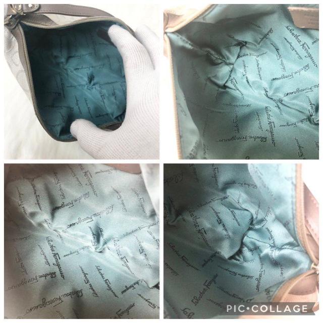 【極美品】Salvatore Ferragamo ハンドバッグ アクセサリーポーチ ワンショルダーバッグ ガンチーニ 総柄 < ブランド 【極美品】Salvatore Ferragamo ハンドバッグ アクセサリーポーチ ワンショルダーバッグ ガンチーニ 総柄 < ブランドの