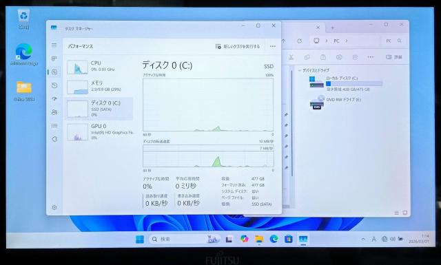 FUJITSU LIFEBOOK Corei5 ������10GB SSD512GB Web�J���� Windows11 Office �� PC�{��/���Ӌ@��� 