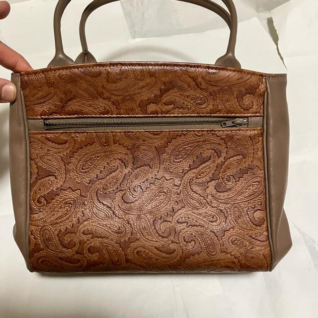 【ヴィンテージ】【ノーブランド扱い】 ペイズリー柄 / ハンドバッグ レザー < 女性ファッション  【ヴィンテージ】【ノーブランド扱い】 ペイズリー柄 / ハンドバッグ レザー < 女性ファッションの