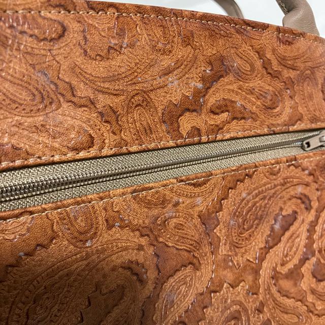 【ヴィンテージ】【ノーブランド扱い】 ペイズリー柄 / ハンドバッグ レザー < 女性ファッション  【ヴィンテージ】【ノーブランド扱い】 ペイズリー柄 / ハンドバッグ レザー < 女性ファッションの