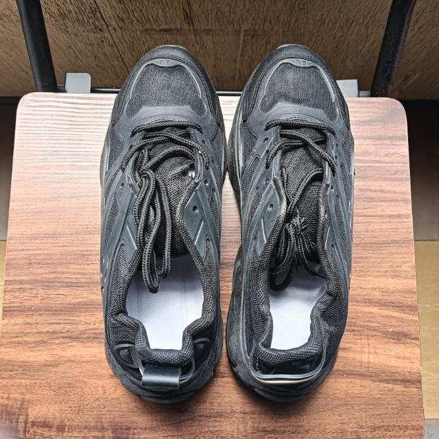 新品 25cm メンズ スニーカー ブラック シューズ 靴 男女兼用 カジュアル < 男性ファッション  新品 25cm メンズ スニーカー ブラック シューズ 靴 男女兼用 カジュアル < 男性ファッションの