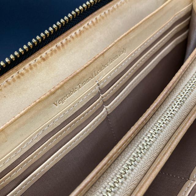 vegetable tanned leather from italy 長財布 < 男性ファッション vegetable tanned leather from italy 長財布 < 男性ファッションの