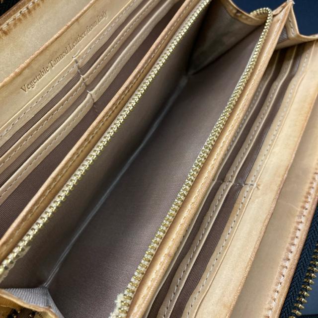vegetable tanned leather from italy 長財布 < 男性ファッション vegetable tanned leather from italy 長財布 < 男性ファッションの