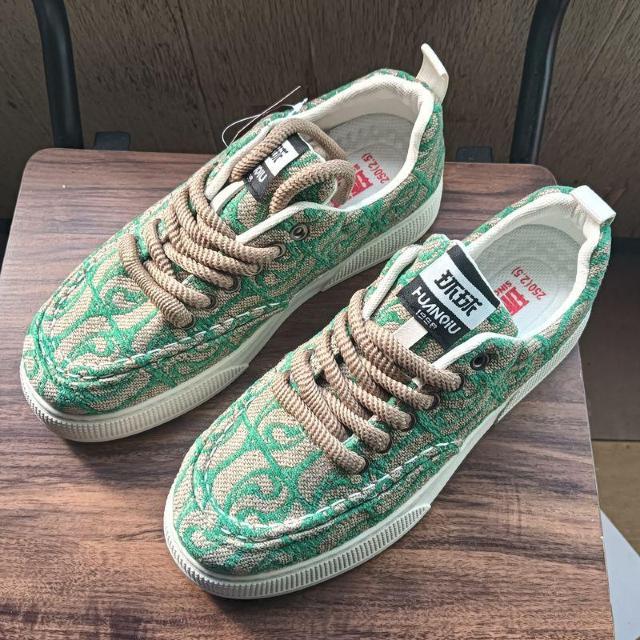 新品 25cm メンズ スニーカー シューズ グリーン 靴 男女兼用 カジュアル < 女性ファッション  新品 25cm メンズ スニーカー シューズ グリーン 靴 男女兼用 カジュアル  < 女性ファッションの