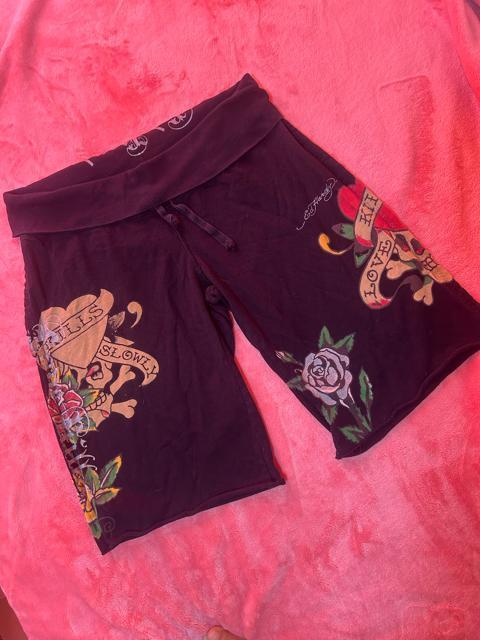 Ed Hardy  LOVE KIILS  綿100% 夏用ハーフパンツ < ブランド  Ed Hardy  LOVE KIILS  綿100% 夏用ハーフパンツ  < ブランドの
