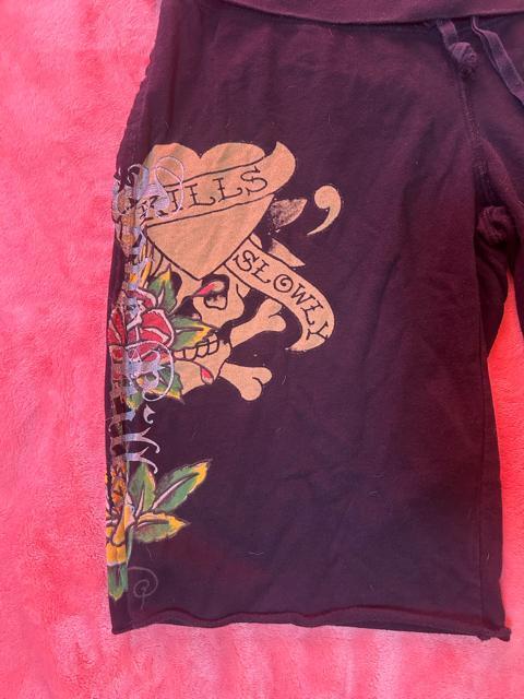 Ed Hardy  LOVE KIILS  綿100% 夏用ハーフパンツ < ブランド  Ed Hardy  LOVE KIILS  綿100% 夏用ハーフパンツ < ブランドの