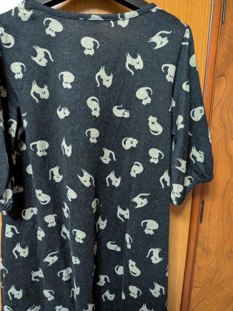 H ねこちゃん模様のチュニック < 女性ファッション  H ねこちゃん模様のチュニック < 女性ファッションの