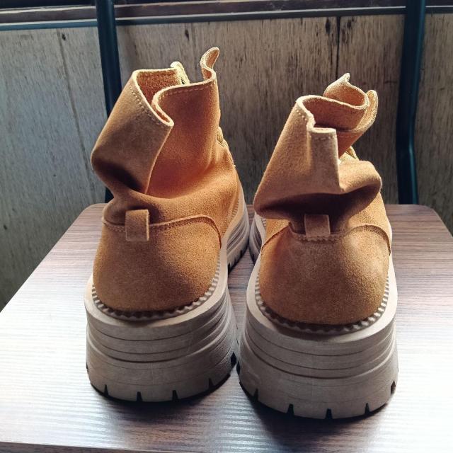 新品 23.5cm ブーツ スニーカー シューズ 靴 ブラウン レディース < 女性ファッション  新品 23.5cm ブーツ スニーカー シューズ 靴 ブラウン レディース < 女性ファッションの