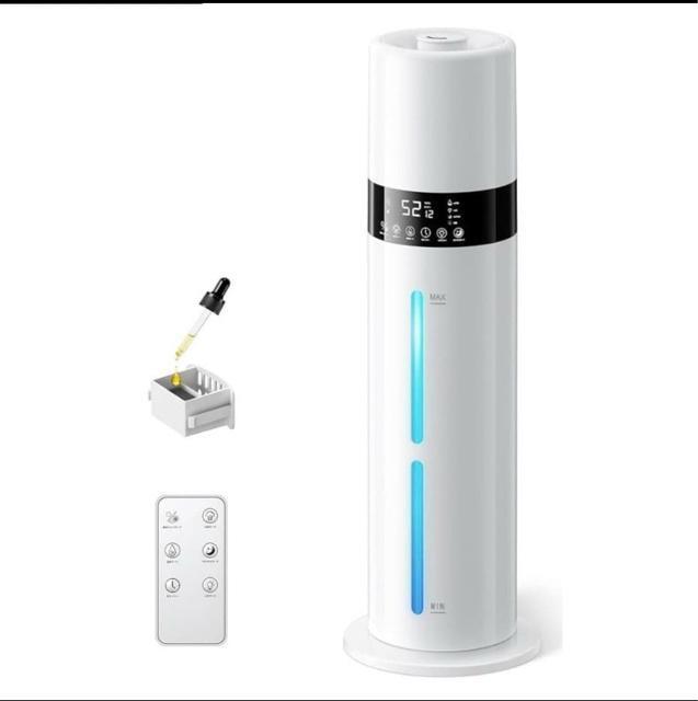 【新品未使用】加湿器 上から給水 タワー式 超音波加湿器. アロマ対応 < 家電/AV  【新品未使用】加湿器 上から給水 タワー式 超音波加湿器. アロマ対応  < 家電/AVの