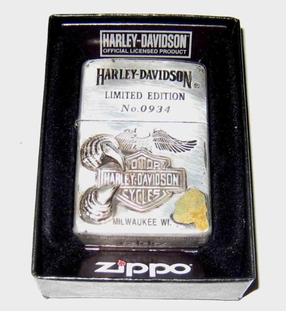 Harley-Davidson �@����Ł@ Zippo���C�^�[�@ No.0934 �@���A�i  �� �j���t�@�b�V������ 