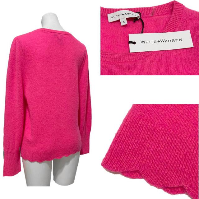 新品White + Warrenカシミア100%パフスリーブセーター ピ < 女性ファッション 新品White + Warrenカシミア100%パフスリーブセーター ピ < 女性ファッションの