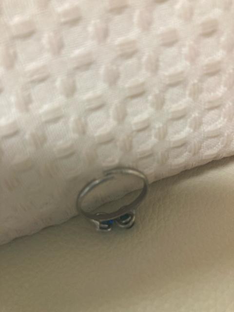 1653.ガラス玉付き指輪☆フリーサイズ < 女性アクセサリー/時計  1653.ガラス玉付き指輪☆フリーサイズ < 女性アクセサリー/時計の