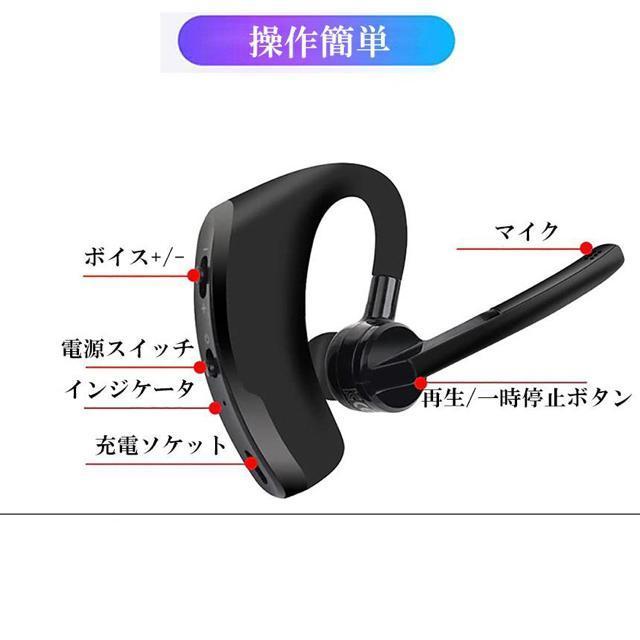 ワイヤレスイヤホン ヘッドセット Bluetooth iPhone ブルートゥース マイク内蔵 イヤホン ワイヤレス 通話 マイク < 家電/AV  ワイヤレスイヤホン ヘッドセット Bluetooth iPhone ブルートゥース マイク内蔵 イヤホン ワイヤレス 通話 マイク < 家電/AVの
