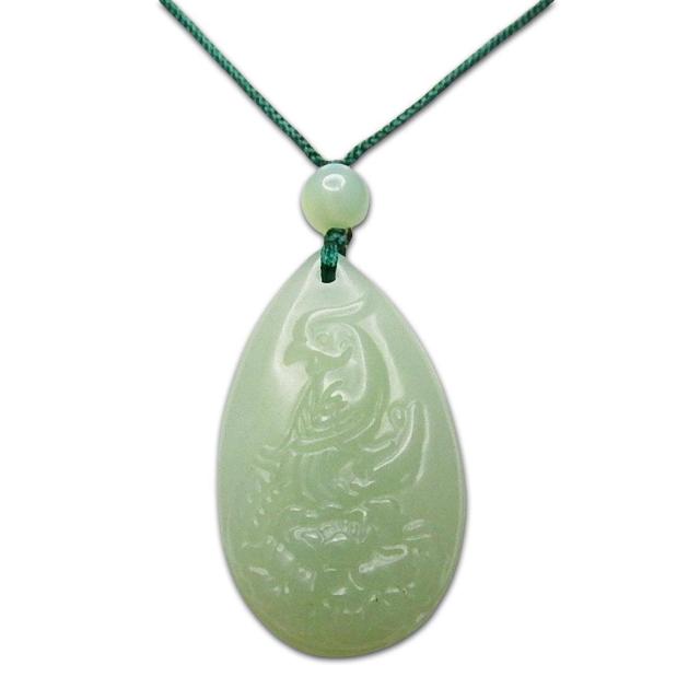 一点物鳳凰ネフライト軟玉ヒスイ天然石ペンダントネックレス809-058Za < 女性アクセサリー/時計  一点物鳳凰ネフライト軟玉ヒスイ天然石ペンダントネックレス809-058Za  < 女性アクセサリー/時計の