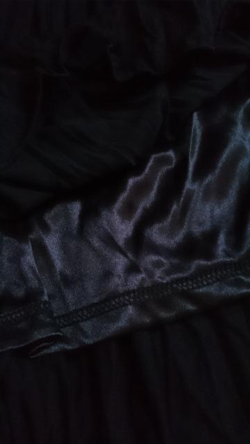 ギャザーロングスカート☆マキシスカート★ブラック☆シワ加工★ < 女性ファッション ギャザーロングスカート☆マキシスカート★ブラック☆シワ加工★ < 女性ファッションの