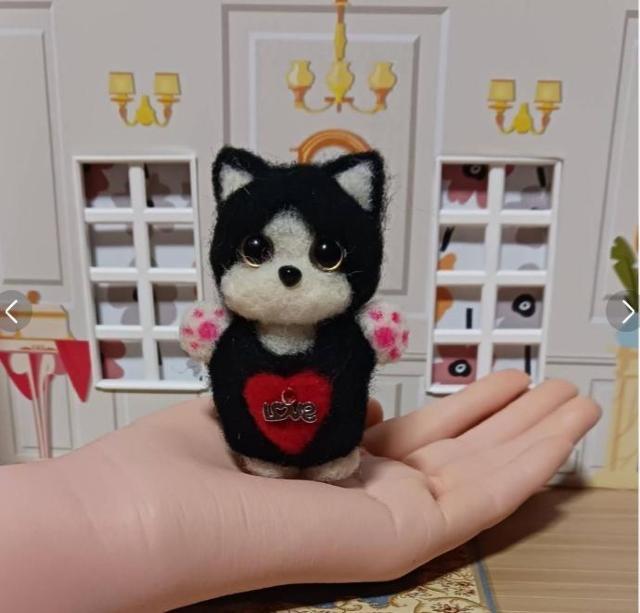 羊毛フェルト love♥のハムスターとハチ猫ちゃん(お魚付き) 2点 < ペット/手芸/園芸 羊毛フェルト love♥のハムスターとハチ猫ちゃん(お魚付き) 2点 < ペット/手芸/園芸の