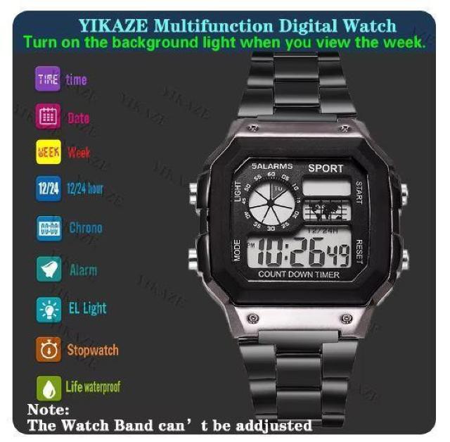 送料無料 未使用品 シルバー メンズ腕時計 デジタル クロノグラフ ミリタリー時計 スポーツ カレンダー 90 < 男性アクセサリー/時計 送料無料 未使用品 シルバー メンズ腕時計 デジタル クロノグラフ ミリタリー時計 スポーツ カレンダー 90 < 男性アクセサリー/時計の