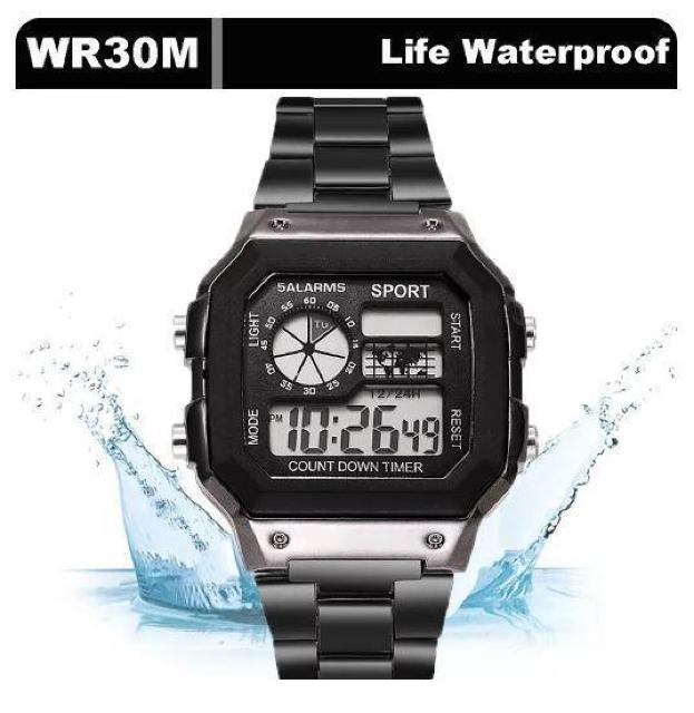 送料無料 未使用品 シルバー メンズ腕時計 デジタル クロノグラフ ミリタリー時計 スポーツ カレンダー 90 < 男性アクセサリー/時計 送料無料 未使用品 シルバー メンズ腕時計 デジタル クロノグラフ ミリタリー時計 スポーツ カレンダー 90 < 男性アクセサリー/時計の