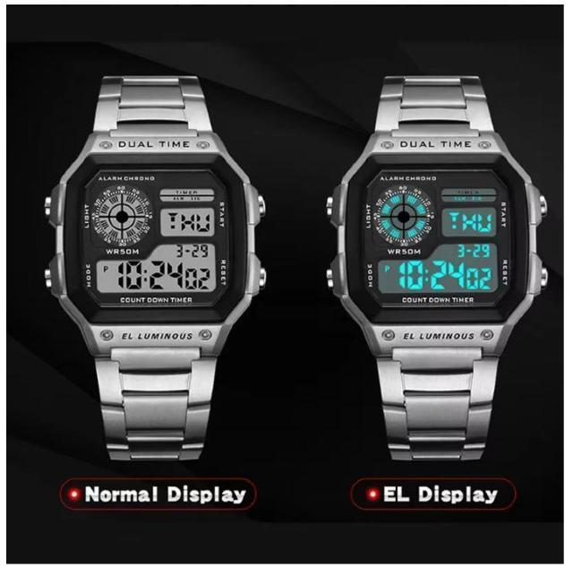 送料無料 未使用品 シルバー メンズ腕時計 デジタル クロノグラフ ミリタリー時計 スポーツ カレンダー 90 < 男性アクセサリー/時計 送料無料 未使用品 シルバー メンズ腕時計 デジタル クロノグラフ ミリタリー時計 スポーツ カレンダー 90 < 男性アクセサリー/時計の