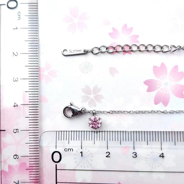 送料無料 大特価:輝き抜群 対アレルギー ピンク モアサナイト 一粒ネックレス < 女性アクセサリー/時計 送料無料 大特価:輝き抜群 対アレルギー ピンク モアサナイト 一粒ネックレス < 女性アクセサリー/時計の