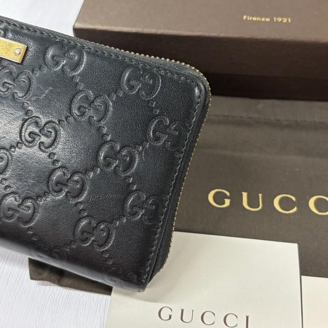 グッチ GUCCI 財布 長財布 シマレザー ラウンドファスナー メンズ レディース < ブランド グッチ GUCCI 財布 長財布 シマレザー ラウンドファスナー メンズ レディース < ブランドの