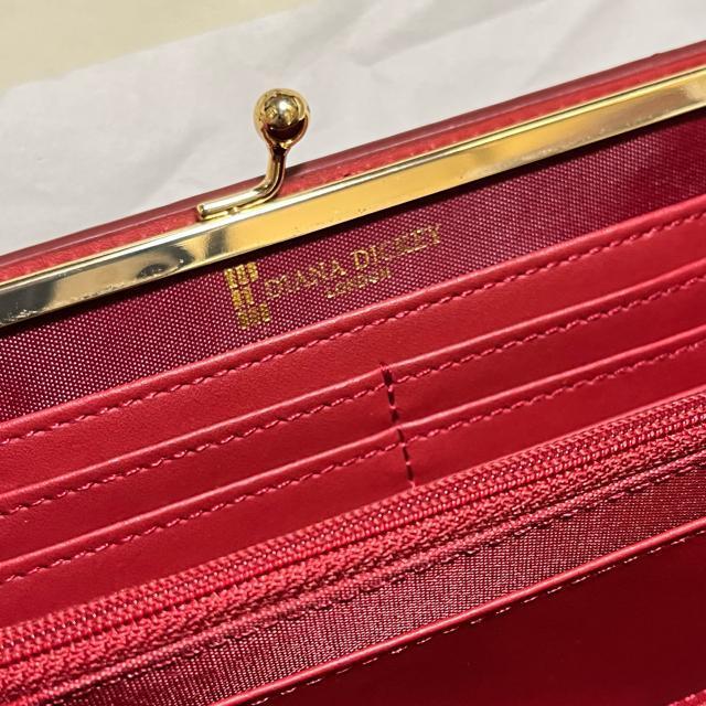 【上品】DIANA DICKEY LONDON 長財布 がま口 ワインレッド レザー < 女性ファッション 【上品】DIANA DICKEY LONDON 長財布 がま口 ワインレッド レザー < 女性ファッションの