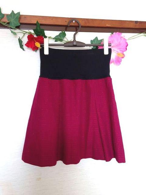 新品■REOR MATCH◆ビビットピンクレッド ツイード プリーツ スカート < 女性ファッション  新品■REOR MATCH◆ビビットピンクレッド ツイード プリーツ スカート  < 女性ファッションの