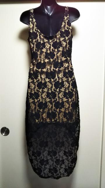 ☆ANAP購入フィッシュテールレースタイトワンピ☆超美品S < 女性ファッション  ☆ANAP購入フィッシュテールレースタイトワンピ☆超美品S < 女性ファッションの