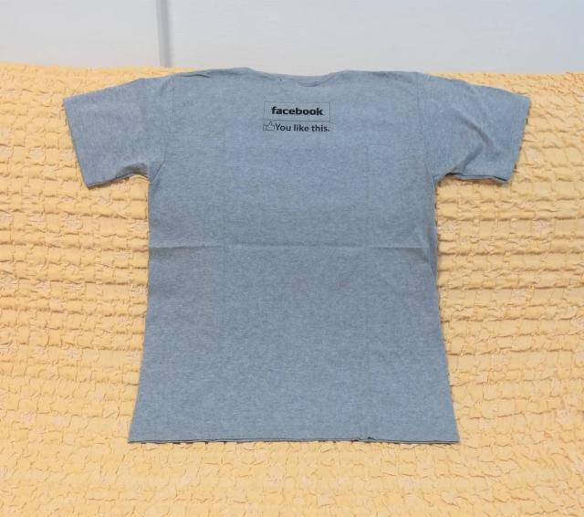 フェイスブック★facebook★おもしろTシャツ★グレー★XL★ < 男性ファッション  フェイスブック★facebook★おもしろTシャツ★グレー★XL★ < 男性ファッションの
