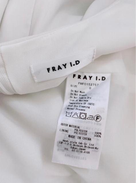 FRAYI.DFRAYIDWhiteダブルペプラムリボンワンピースフレイアイディーホワイト白 < ブランド  FRAYI.DFRAYIDWhiteダブルペプラムリボンワンピースフレイアイディーホワイト白 < ブランドの