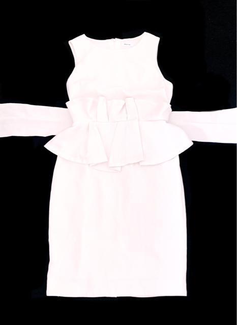 FRAYI.DFRAYIDWhiteダブルペプラムリボンワンピースフレイアイディーホワイト白 < ブランド  FRAYI.DFRAYIDWhiteダブルペプラムリボンワンピースフレイアイディーホワイト白 < ブランドの